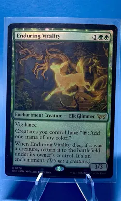MTG Enduring Vitality-Duskmourn: House of Horror (FOIL) NM-M 381 - Image 1