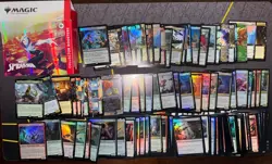 MTG x Marvels Spider-Man | Bundle of 150+ Cards from Collector Box w/ Foil Rares - Image 1
