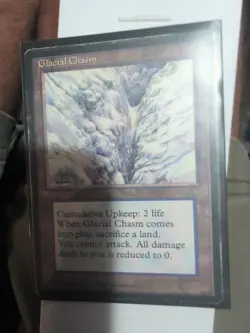 MTG - Magic: The Gathering - Glacial Chasm - Ice Age - Wizards 1995 - MP - Image 1