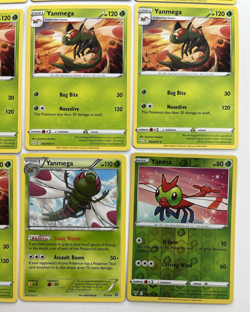 Pokemon Tcg Lot of 9 Yanma, Yanmega Reverse Holo Common basic - Image 4