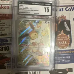 2025 Pokemon Black Star Promos Eevee Prismatic Evolutions #173 CGC 10 - Image 1