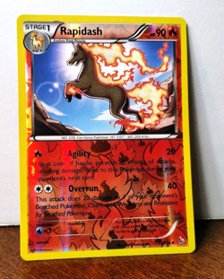 POKEMON RAPIDASH 15/106 REVERSE HOLO FLASHFIRE LP - Image 1