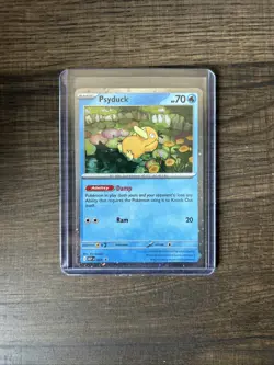 Pokemon TCG Psyduck 007 Black Star Promo Mega Evolution NM - Image 1