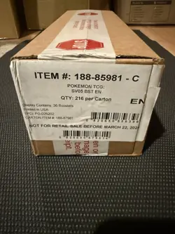 6x SV Temporal Forces SEALED Booster Boxes (CASE of AUTHENTIC Pokemon Cards) - Image 1
