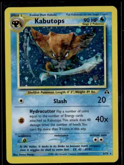 2001 Pokemon Neo Discovery Kabutops #6/75 Holo - Image 1