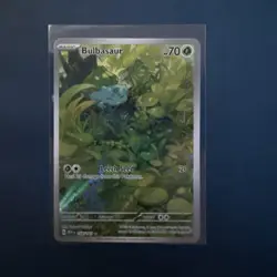 Bulbasaur Illustration Rare 166/165 Pokemon Scarlet & Violet 151 TCG Near Mint - Image 1