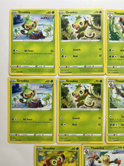 Pokemon Tcg Lot of 11 Grookey, Thwackey Common basic - Image 2