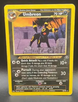 Umbreon 32/75 Neo Discovery Regular Pokemon TCG MP - Image 1