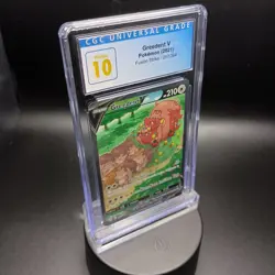 GREEDENT V ALT ART 2021 POKEMON SWSH FUSION STRIKE #257 CGC Pristine 10 - Image 2