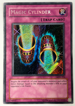 Yugioh LON-104 Magic Cylinder Secret Rare NM Vintage - Image 1