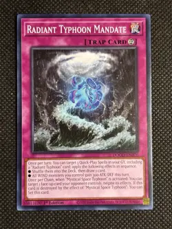 3x YuGiOh! - Radiant Typhoon Mandate DOOD-EN076 Common 1st Edition Near Mint - Image 2