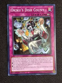 3x YuGiOh! - Okiku's Dish Count DOOD-EN080 Common 1st Edition Near Mint - Image 2