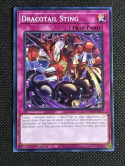 3x YuGiOh! - Dracotail Sting DOOD-EN077 Common 1st Edition Near Mint - Image 2