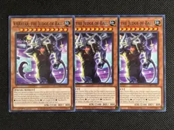 3x YuGiOh! - VARefar, The Judge of Ball DOOD-EN027 Common 1st Edition Near Mint - Image 1