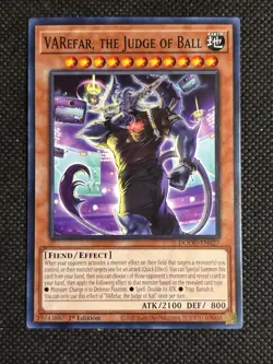 3x YuGiOh! - VARefar, The Judge of Ball DOOD-EN027 Common 1st Edition Near Mint - Image 2