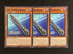 3x YuGiOh! - R.B. Lambda Blade DOOD-EN091 Common 1st Edition Near Mint - Image 1