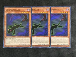 3x YuGiOh! - Onomatokage DOOD-EN007 Common 1st Edition Near Mint - Image 1