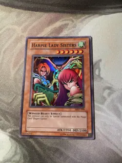 Yugioh TCG Harpie Lady Sisters MRD-009 Metal Raiders Super Rare Holo - Image 2