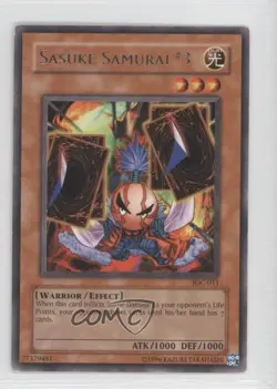 Sasuke Samurai #3 Unlimited YuGiOh Invasion of Chaos #IOC-011 2004 READ - Image 1