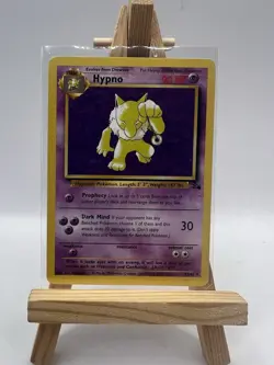 Pokemon TCG Hypno Fossil Card 23/62 Regular Rare, 1999 Vintage LP/MP - Image 1