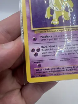 Pokemon TCG Hypno Fossil Card 23/62 Regular Rare, 1999 Vintage LP/MP - Image 5