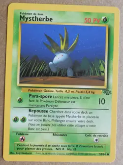 Mystherbe 58/64 Common non-holo French Oddish Jungle Set Pokemon Card - NM - Image 1