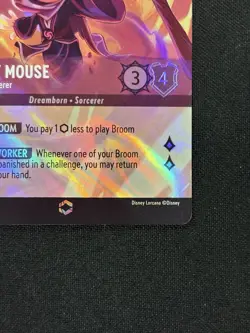 Mickey Mouse Wayward Sorcerer Enchanted 208/204 Disney's Lorcana Card - Image 4