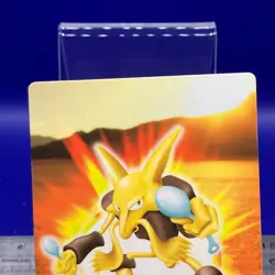 Alakazam Pokemon Carddass Zukan Card Vintage Anime Game TCG Japanese #53 - Image 5