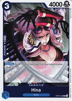 One Piece Awakening of the New Era Hina Foil Card OP05-050 - Image 1