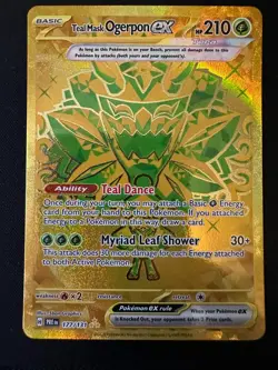 Pokemon Card Teal Mask Ogerpon ex 177/131 Prismatic Evolutions - Image 1