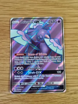 OROCORIO GX 217/236 POKEMON CARD (COSMIC ECLIPSE SET) FULL ART HOLO - Image 1