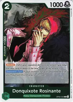 One Piece Awakening of the New Era Donquixote Rosinante Foil Card OP05-030 - Image 1