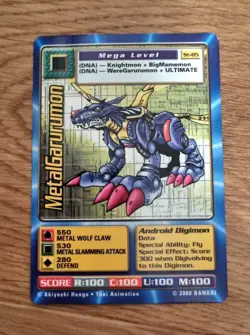 St-85 MetalGarurumon Digimon Swedish Promo Card TCG Rare Bandai PL - Image 1