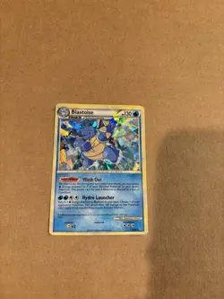 Blastoise 13/95 Pokemon Card TCG HG&SS Unleashed Cracked Ice Holo Rare LP - Image 1