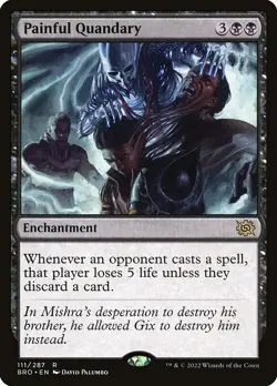PAINFUL QUANDARY x4 mtg NM-M The Brothers War 4 Rare - Image 1