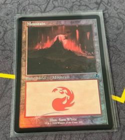 MTG FOIL Mountain (295) (Retro Frame) - Innistrad Remastered (INR) NM - Image 1