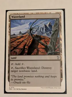 Wasteland White Border Mystery Booster 2 Magic The Gathering - Image 1