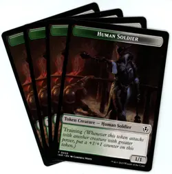 x4 Human Soldier / Tamiyo, Field Researcher - Token - Innistrad Remastered - MTG - Image 1