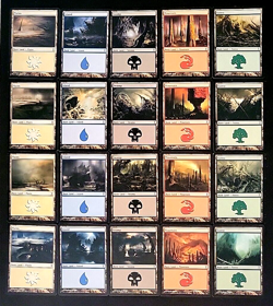 GirlGames - MTG TIME SPIRAL COLLECTOR SET - LP TSP BASIC LAND - 1X EACH ART - Image 1