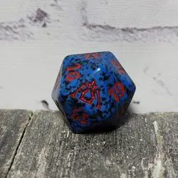 MTG D20 Spindown 20 Sided Life Counter Dragon's Maze Blue Red DGM Izzet Die - Image 1