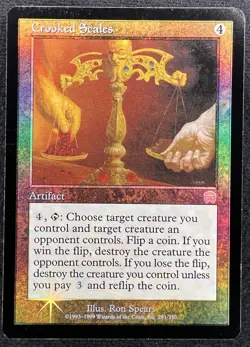 Crooked Scales FOIL MTG Mercadian Masques LP 291 - Image 1