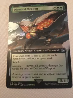 Diamond Weapon Extended Art Final Fantasy Foil Free Shipping - Image 1