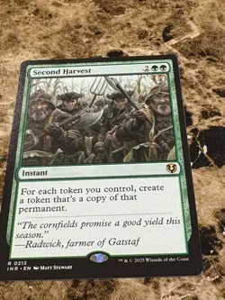 Second Harvest Innistrad Remastered MTG Magic the Gathering - Image 1