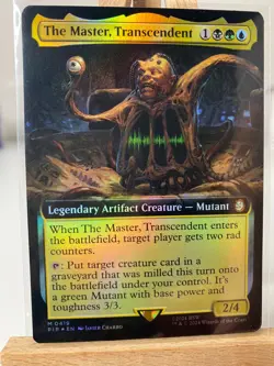 MTG NM The Master, Transcendent - Universes Beyond Fallout [Foil] [Extended Art] - Image 1