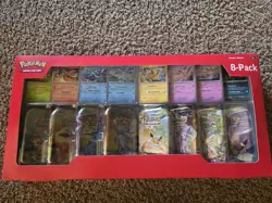 Pokemon TCG Prismatic Evolutions Costco Mini Tins 8 Pack SEALED - Image 1