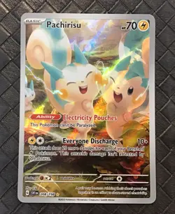 POKEMON CARD PACHIRISU 208/198 Scarlet & Violet Base Illustration Rare - Image 1