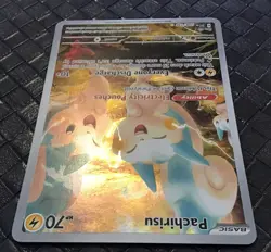 POKEMON CARD PACHIRISU 208/198 Scarlet & Violet Base Illustration Rare - Image 4