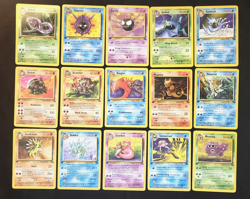 1999 POKEMON FOSSIL 1ST ED UNCOMMON & COMMON UNPLAYED COMPLETE SET OF 32 CARDS - Image 1