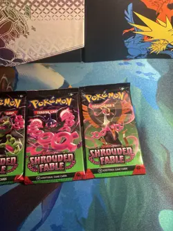 4 x Shrouded Fable Scarlet & Violet Pokemon TCG Sealed Booster Packs - Art Set - Image 3