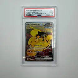 2024 POKEMON TEF EN-TEMPORAL FORCES #207 IRON BOULDER EX PSA 9 - Image 1